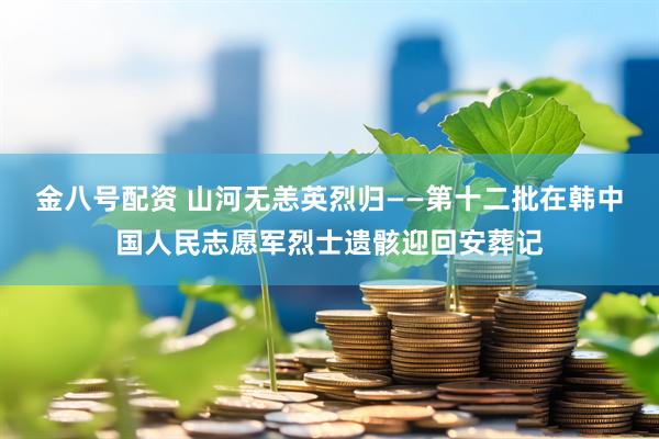 金八号配资 山河无恙英烈归——第十二批在韩中国人民志愿军烈士遗骸迎回安葬记